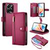 Leather Case For Honor X5c Plus 4G / X5c 4G / Play10A 4G Zipper Pocket Wallet Phone Cover with Straps