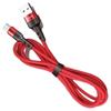 USAMS Braided Cable U26 Micro USB 1M1Pcs. For Set 2A Fast Charging Red/Red Sj312Mc02 (Us-Sj312)