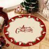Christmas Imitation Cashmere Carpet Home Living Room Bedroom Atmosphere Christmas Decoration Red Christmas Tree Base Floor Mat
