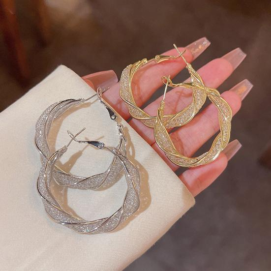 1 пара модных серег-кольца в обертке, металлические круглые серьги, преувеличенные элегантные очаровательные серьги, ювелирные изделия, подарок