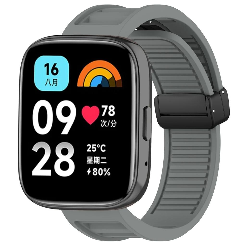 22-мм силиконовый магнитный ремешок для Redmi Watch 3 Active/Lite, сменный ремешок для Xiaomi Redmi Watch 3 Lite