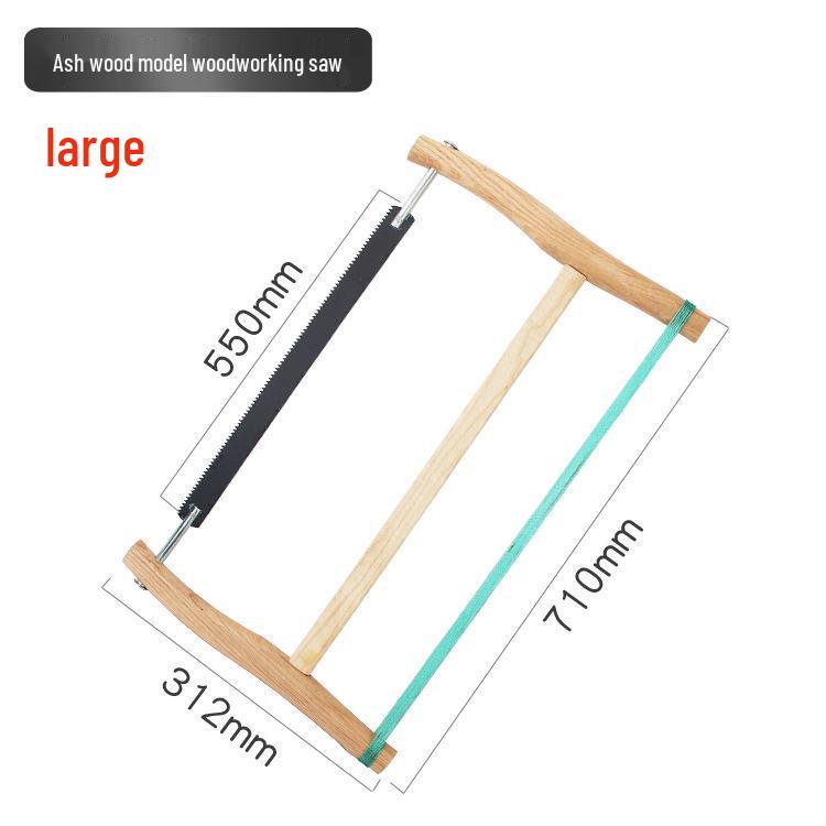 Винтажная бытовая уличная ручная пила для деревообработки - Старомодный инструмент рамная пила
