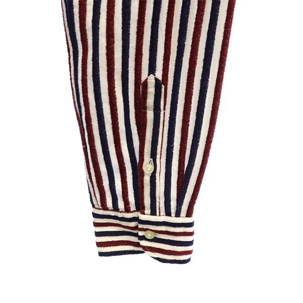 Unused BRIAN DALES Made In Italy Stripe Long Sleeve Shirt Men's Used