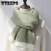 Scarves for Women In Autumn and Winter Korean Version All-match Student Scarves Japanese Cute Knitting Wool Thickened Warm Couple Scarves