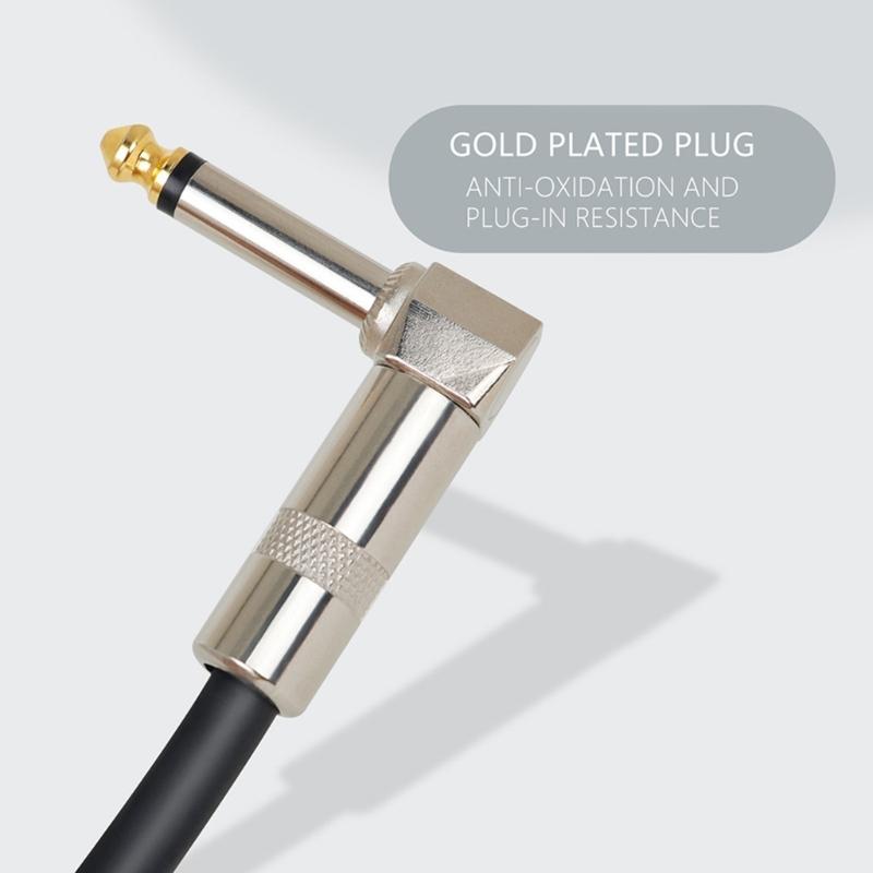 Guitar Effects Connection Cable 6.35 Monoblock Effects Connection Cable Shielded Monoblock Cable 15cm/30cm/50cm