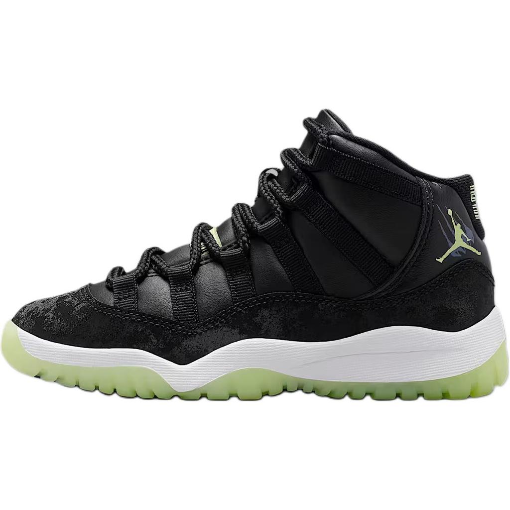 Jordan Air Jordan 11 Slip Resistant Abrasion Resistant Low top Children's Basketball Shoes IB1379-001