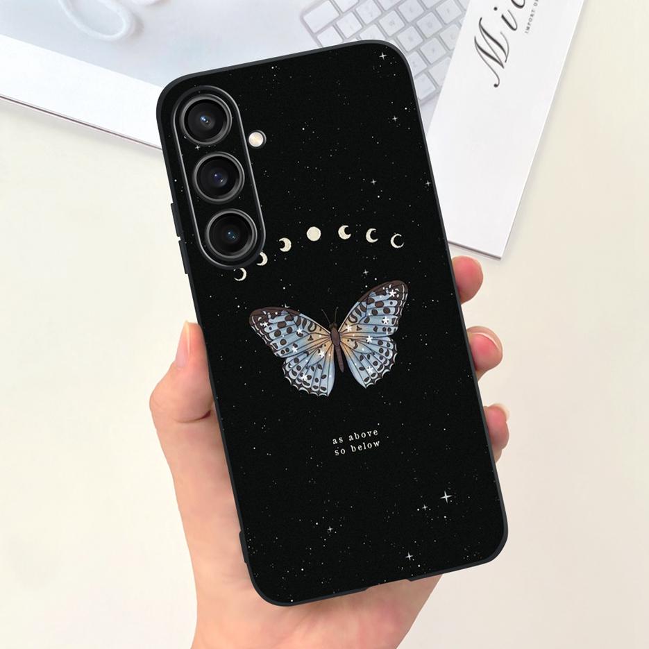 Чехол для Samsung Galaxy A55 Красивый мультяшный дизайн Девочки Подсолнух Мягкий ТПУ Чехол для телефона Для Samsung A15 A25 A35 A55 5G Fundas Coque