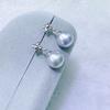 Zhuji 8-9mm Akoya Pearl Sterling Silver Dangle Earrings