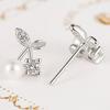 Zoomers Earrings Cherry Cherry Silver Zirconia Plating Cute Popularity South Korea Fashion Accessories Jewelry Fashionable Gift Present Gift Beautiful
