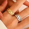 Fashion Retro Exaggerated Cold Style Venus Sculpture Half Face Open Ring