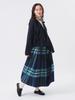 Beams Boy Women's Big Tartan Skirt, Navy 2