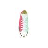 Converse Chuck Taylor All Star Ox Удобные низкие парусиновые кеды Красный Зеленый Пэчворк Женские кроссовки 163978C