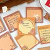 50 листов Kawaii Capybara Memo Pad Creative Cartoon Message Notes N Times Sticky Notes Student