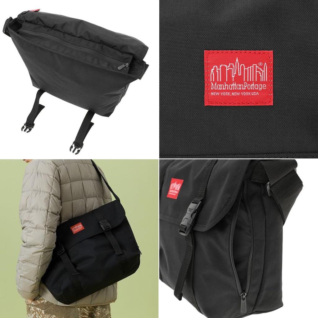 Подлинная сумка-мессенджер MP1608 Nimble Messenger Bag BLK [Manhattan Portage] [Официальный]