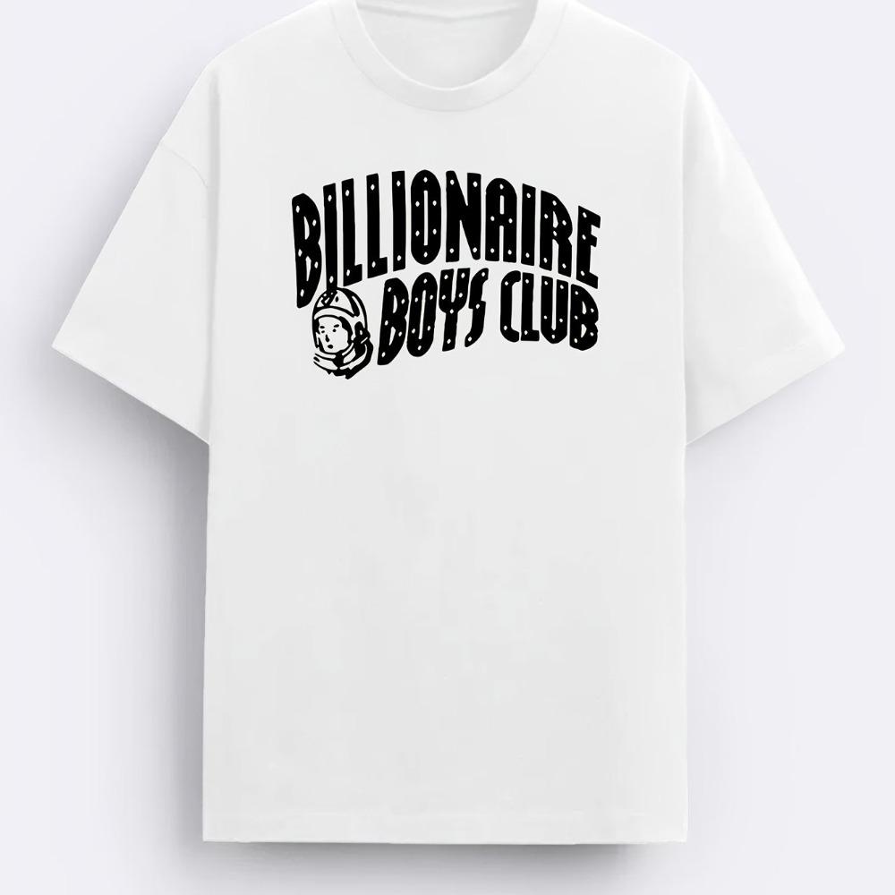 Unisexs Trendy Bilionaire Print Short Sleeve Tshirt Casual Round Neckmachine Washable Leisure Style Conventional Version