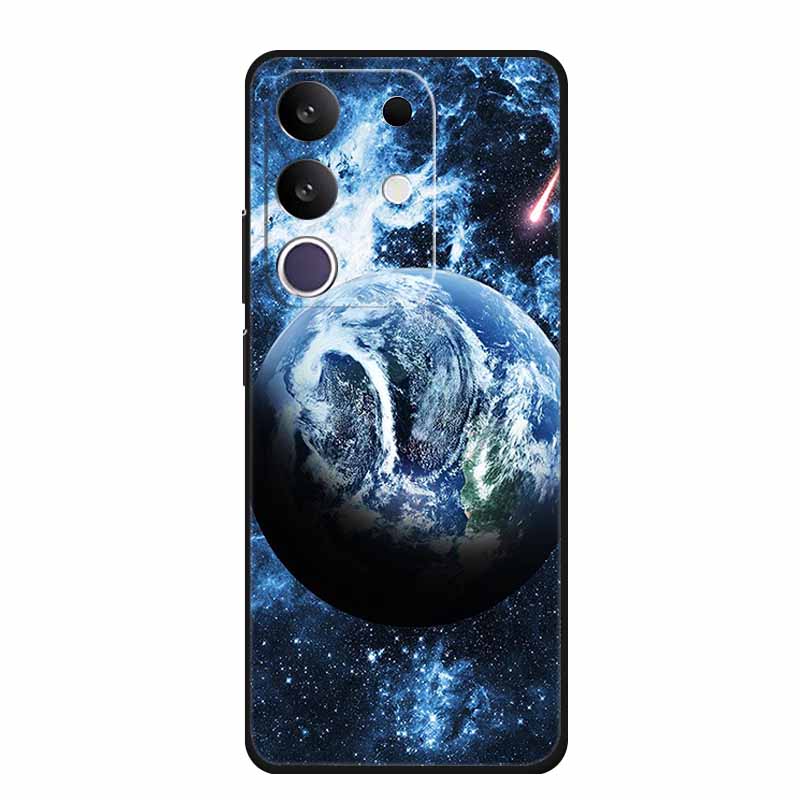 Чехол для телефона Vivo T4x 5G Y300T 2025 Чехол 6.72" Черный Силиконовый ТПУ Мягкая Задняя крышка Для Vivo Y29 4G Чехлы Y 29 Coque Funda Para