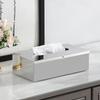 Wall-mounted Stainless Steel Tissue Box Rectangular Table Paper Container Paper Towel Case  Car