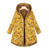 Куртка средней длины, хлопковая подкладка, плюшевое пушистое пальто, однобортное, рукава-трубы, однослойный флис, теплое желтое пальто, зима