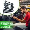 20/50/100/200Pcs Universal Nylon Cable Tie Buckle Heavy Duty Self-Locking Nylon Zip Tie Indoor Outdoor Automotive Car Mount Wire Tie Fastener Strap