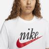 Nike Повседневная футболка с круглым вырезом и буквенным принтом, винтажная футболка с коротким рукавом, мужские топы, белые DZ3280-100