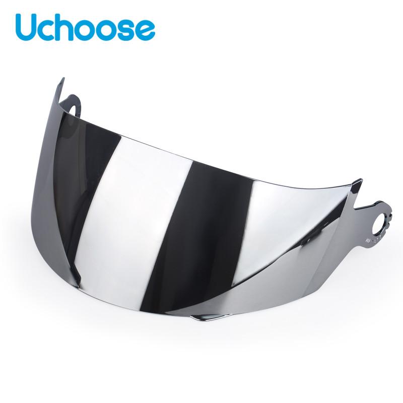 UCHOOSE Motorcycle Helmet Lens Facelift Helmet Special Lens Transparent Mirror Black Mirror Color Mirror Silver Lens PackageSpeed Sensors 6