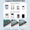Док-станция для жесткого диска SAS на USB 3.0 Поддержка до 20 ТБ Считыватель Конвертер Док-станция для 2,5/3,5-дюймовых HDD SSD SATA/SAS