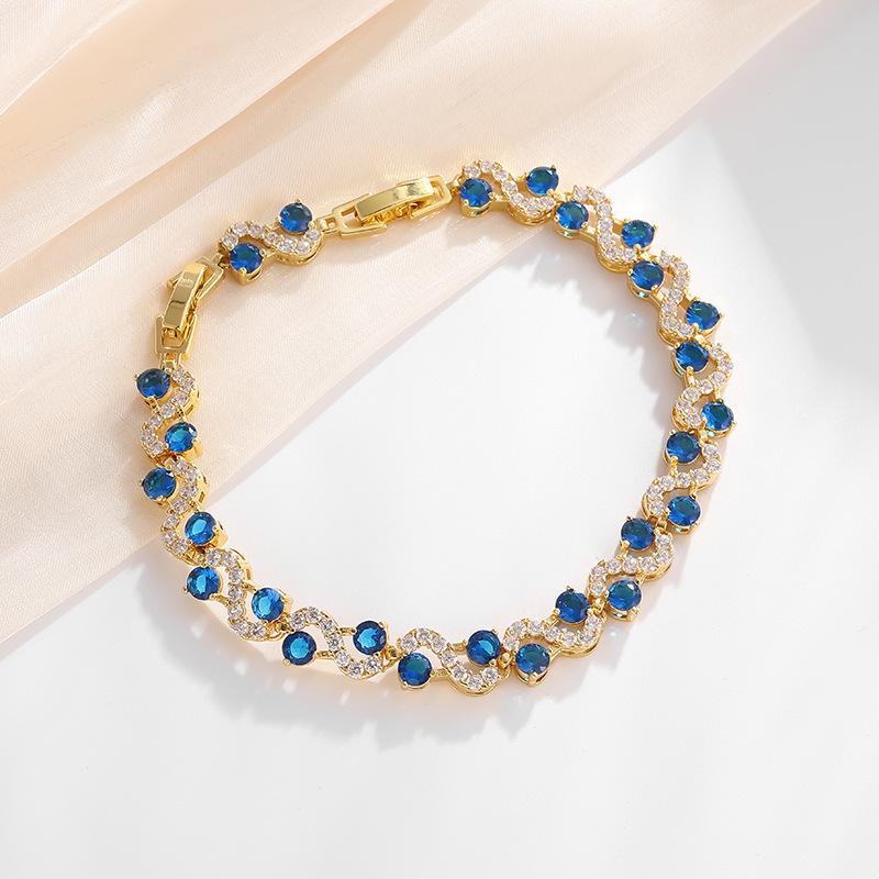 Браслет-цепочка со сверкающими стразами для женщин и девушек, элегантный, модный, для вечеринок, свадьбы, помолвки, свадебные украшения, подарок на годовщину