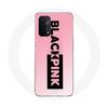 Coque pour Oppo A74 5G - Blackpink - Logo Noir et Rose - Souple - Synthétique - Mixte
