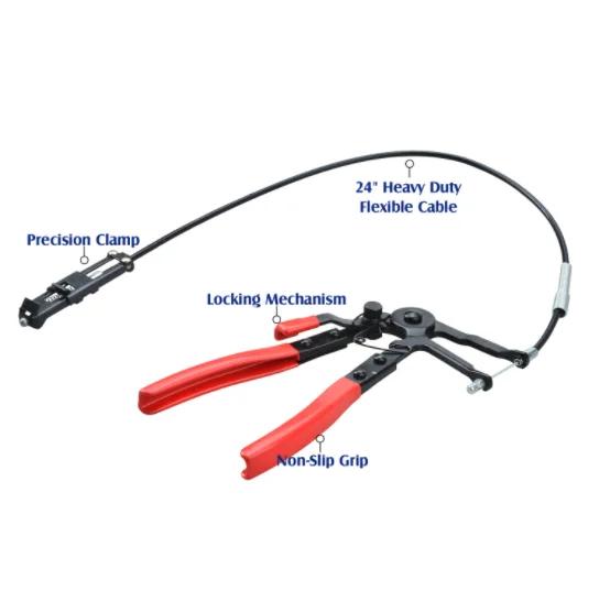 Гибкий провод 24" длинный инструмент для зажима шланга для мазута, воды, шланга