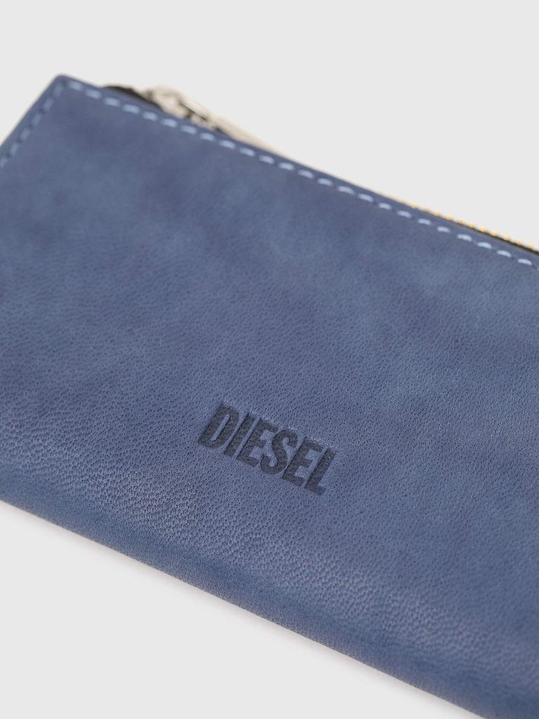 Чехол для карт из кожи наппа с кольцом для ключей X08165P0550 UNI Blue T6033 [Diesel] женский