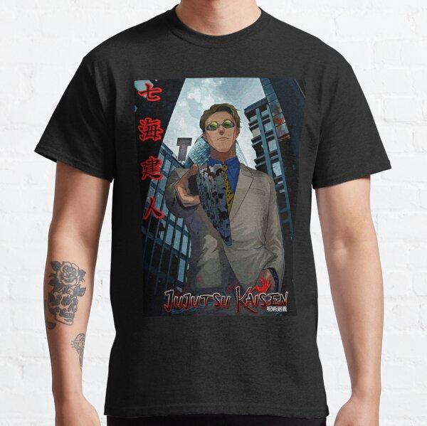 T-Shirts manga Gojo Satoru Jujutsu Kaisen Vintage 100% Cotton funny Tee Shirt Short Sleeve Anime T Shirts Clothing Gift