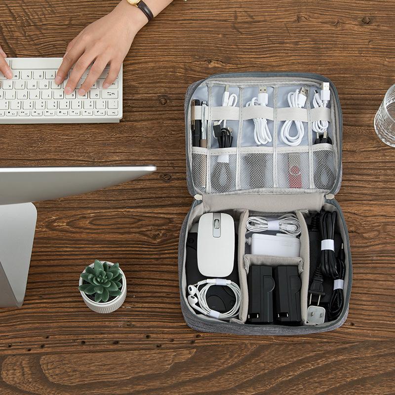 Data Cable Storage Bag Portable Waterproof Digital Bag Travel Cosmetics Storage Bag