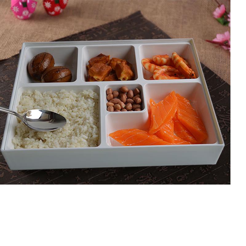 Меламиновая коробка для обеда bento на 6 отделений