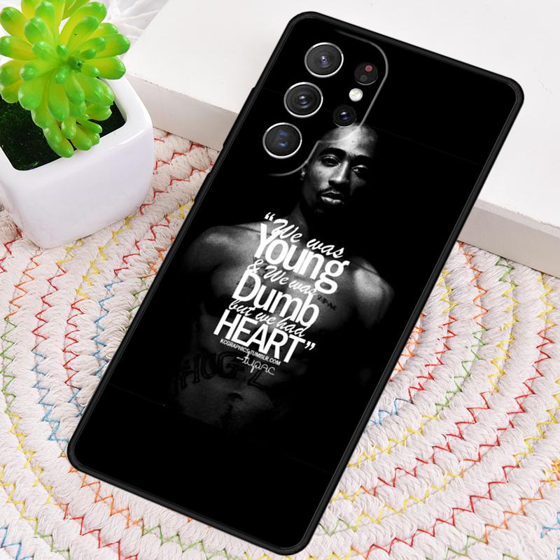 Чехол для телефона рэпера 2pac, певца Tupac, для Samsung Galaxy note 10 pro S26 S25 S24 S23 S22 Ultra Plus S21 FE S20, противоударный чехол