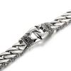 Heavy Stainless Steel Man Bracelet Homme 18MM Curb Link Chain Men's Bracelets for Men On Hand Bands Totem Viking Jewelry