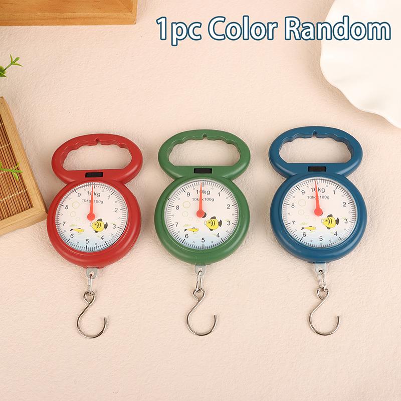 Portable Fish Scale 10Kg Hook Hanging Scales Mini Spring Scale For Fishing Shopping Travel Weighing Luggage Scales
