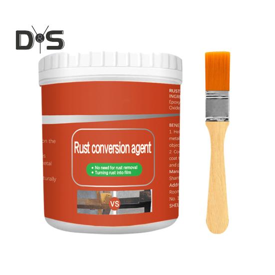 Rust Converter Paint with Brush Long-Lasting Protection Metal Anti-Rust Coating Multi-Functional Rust Treatment Accessories