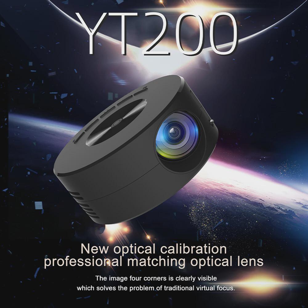 1080P Mini LED Mobile Projector Home Theater Video Media Player Outdoor Cinema Wired Same Screen Projector For Iphone Android