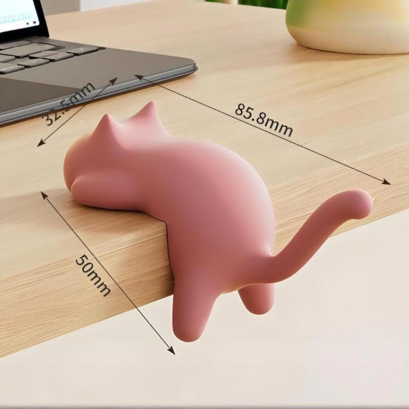 Cute Portable Cat Bag Hook Hanger Table Hook Handbag Backpack Travel Bag Organizer Holder Home Office Decor Desk Side Hooks