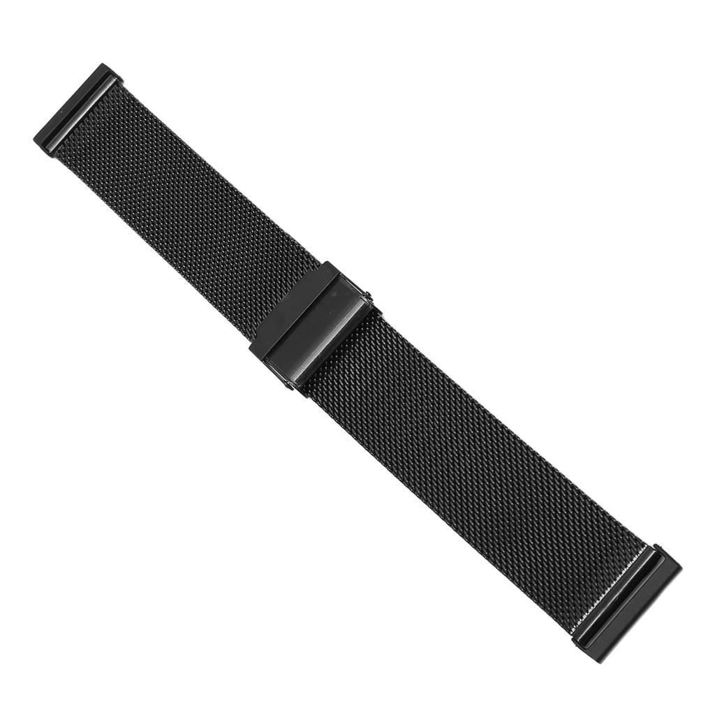 Watch Wristband 24mm Stainless Steel Mesh Adjustable Strap For Suunto Spartan HR 7 D5i Black