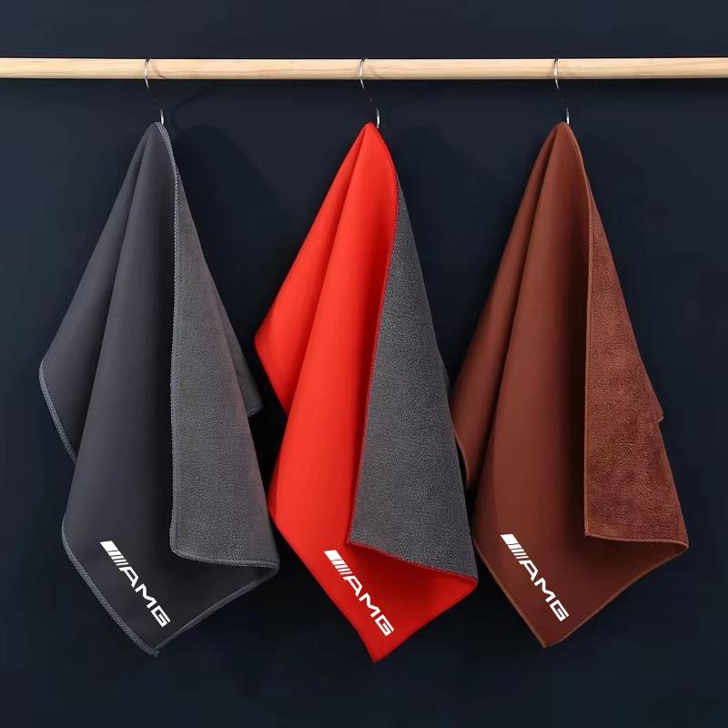 WUGL8 Suede Car Cleaning Towel Soft Brush Car Gap Dust Removal Tool For Mercedes Benz AMG GLC W203 W206 W220 W205 W211 W212 W201 W210