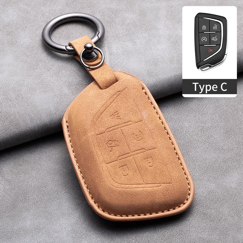 Новый чехол-накладка из овчины для автомобильного ключа-пульта для Cadillac ATS-L XTS XT5 CTS CT6 ATS 28T SRX Escalade 2015 Аксессуары для стайлинга