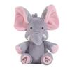 Mammoth Peek-a-boo Eyes Dumbo Electric Music Shy Children Plush Doll Toy