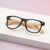 Новые винтажные квадратные солнцезащитные очки женские мужские деревянные зеркальные дужки круглые солнцезащитные очки женские очки для зрения для мужчин и женщин