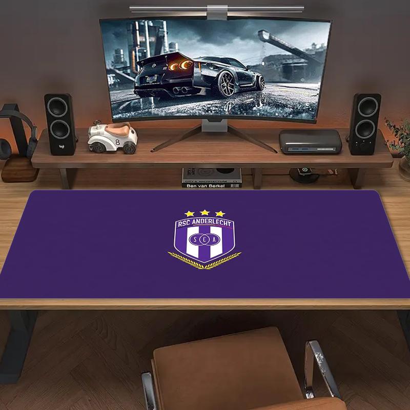 Rsc Anderlecht Mouse Pad Large Gaming Table Cushion Nonslip Laptop Tablet Big Mousepad Xxl Mat Mini Pc Playmat With Lock Edge