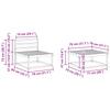Outdoor Sofa Set 6 pcs Natural Solid Acacia Wood