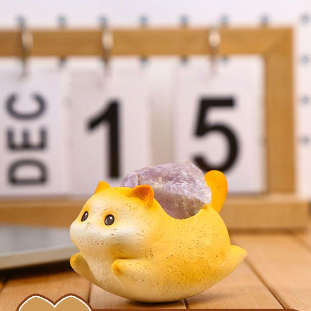 Cute Cat Swinging Ornament Creative Miniatures Figurine Crafts Cat Statue  Bedroom