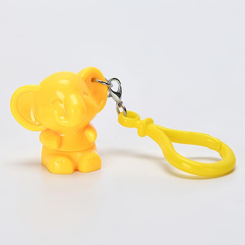 Elephant Shaped Silicone Lip Brush Keychain Pendant Makeup Brush Cute Lip Mud Halo Dye Brush Concealer Brush
