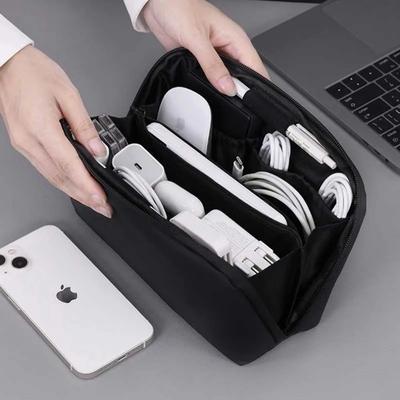 Портативная сумка-органайзер для проводов USB, дорожная сумка для хранения наушников, пауэрбанка, кабелей данных, сумка для кабеля мыши большой емкости, сумка для хранения жесткого диска