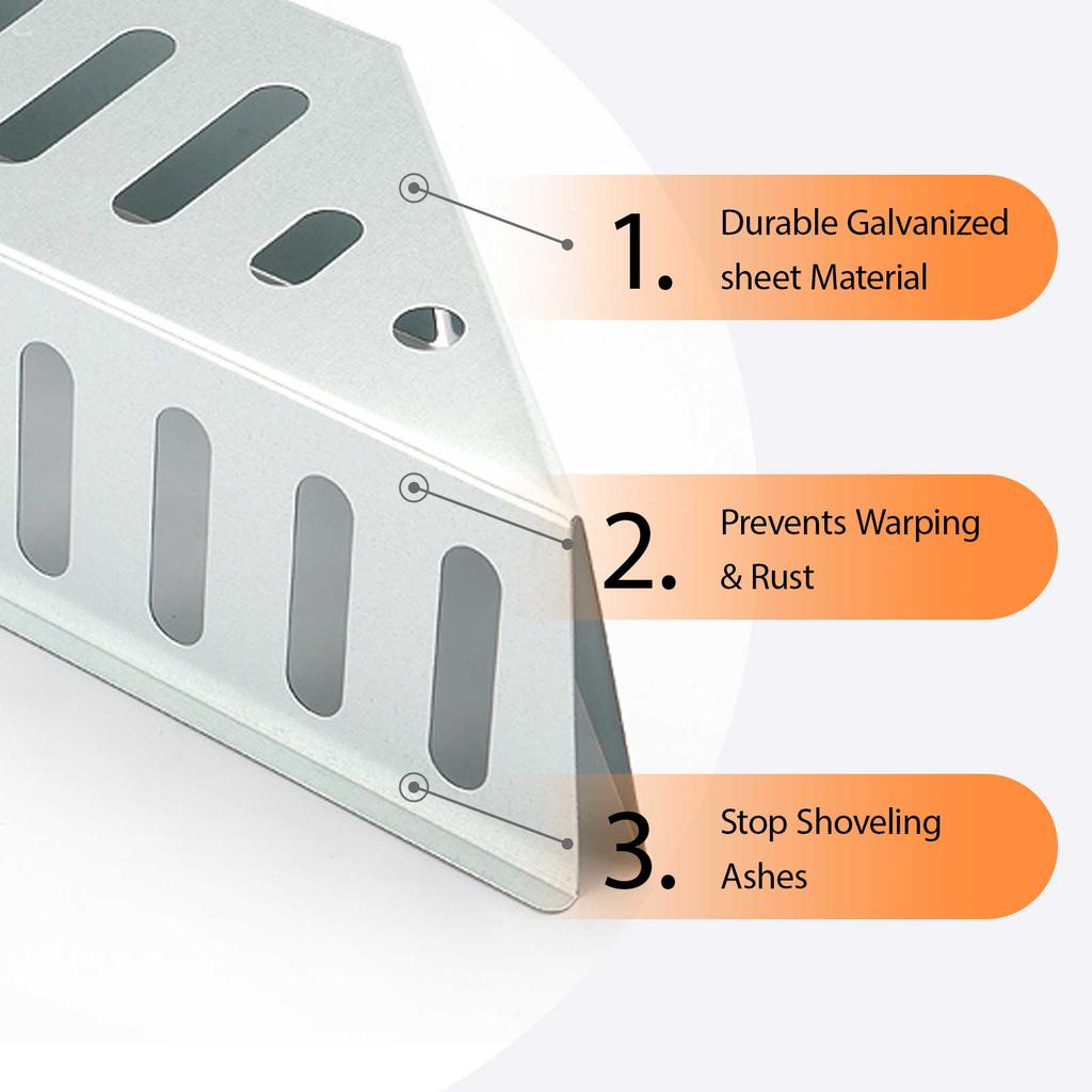 2 шт. Корзина для угля из нержавеющей стали для барбекю, Держатели для угля Char-Basket для Weber, Совместимо с 22-дюймовым угольным контейнером Weber